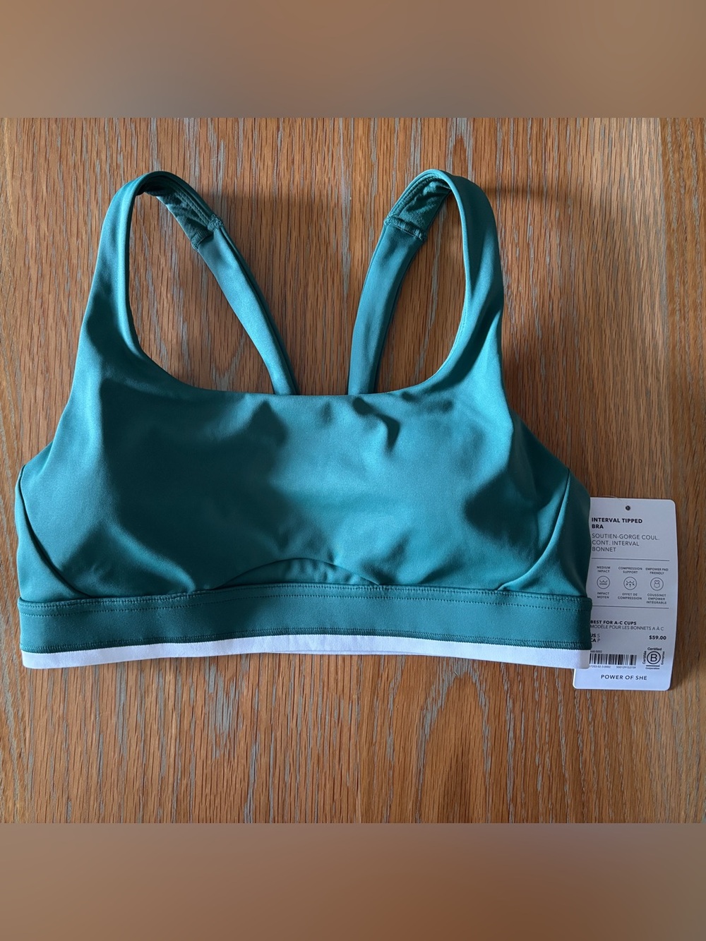 Athleta Interval Tipped Sports Bra – Size Small – NWT